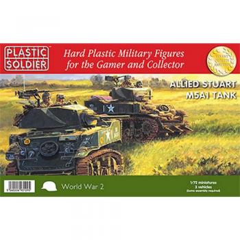 Plastic Soldier WW2V20014 Stuart M5 Tank x 3