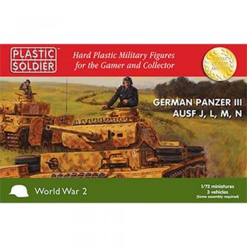 Plastic Soldier Company WW2V20018 Panzer III J,L,M,N x 3