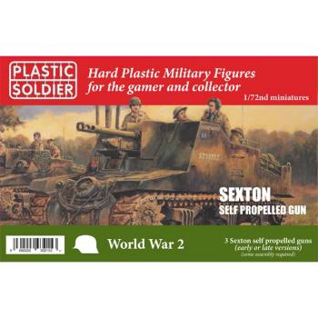 Plastic Soldier WW2V20029 Sexton Self Propelled Gun x 3