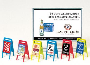 Preiser 17208 Advertising Boards