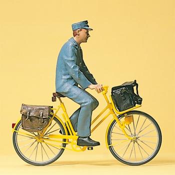 Preiser 45069 Postman on Bicycle