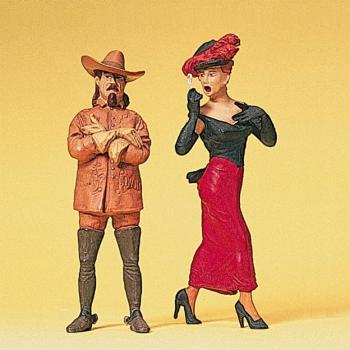 Preiser 45097 Western Hero and Lady