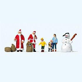Preiser 79226 Santas, Children & Snowman
