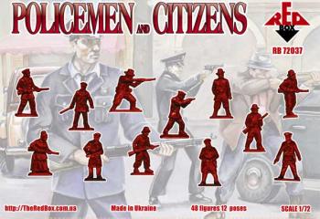 Red Box RB72037 Policemen and Citizens