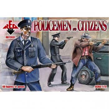 Red Box RB72037 Policemen and Citizens