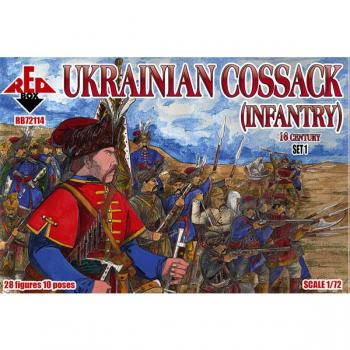 Red Box RB72114 Ukrainian Cossack Infantry x 28 Set 1