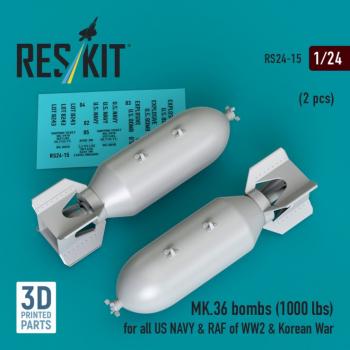 Reskit RS24-0015 MK.36 Bombs 1000 lbs x 2