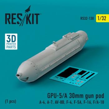 Reskit RS32-0138 GPU-5/A 30mm Gun Pod