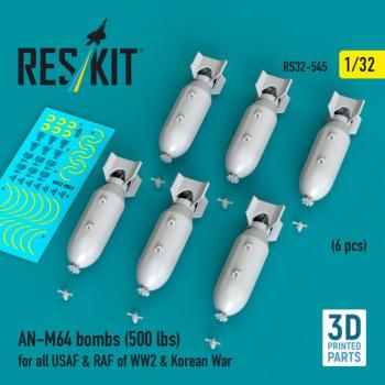 Reskit RS32-0545 AN-M64 Bombs 500 lbs