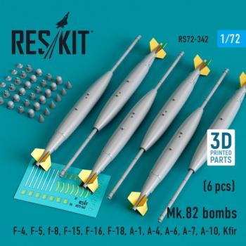 Reskit RS72-0342 Mk.82 Bombs x 6