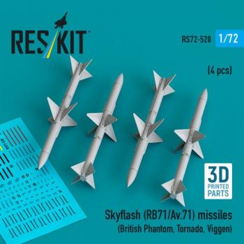 Reskit RS72-0520 Skyflash (RB71/Av.71) Missiles