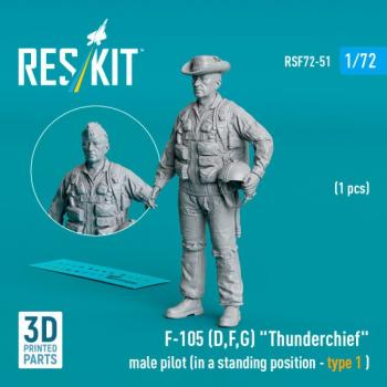 Reskit RSF72-0051 F-105 (D,F,G) Thunderchief Pilot