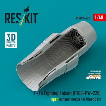 Reskit RSU48-0612 F-16 Open Exhaust Nozzle - Kinetic