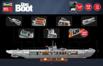Revell 00960 Submarine Das Boot - Brick System