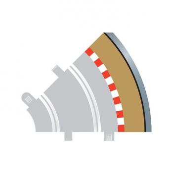 Scalextric C8240 R1 Curve Outer Borders x 4