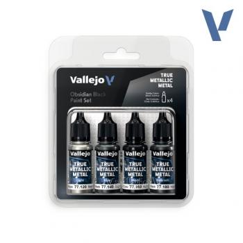 Vallejo 77.270 TMM - Obsidian Black Paint Set