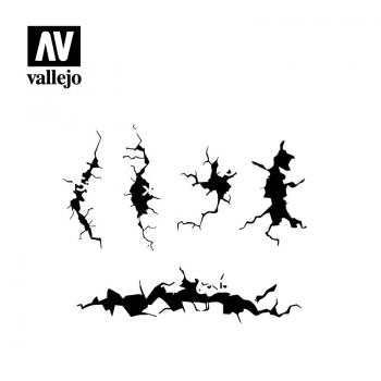 Vallejo ST-TX001 Cracked Wall Stencil