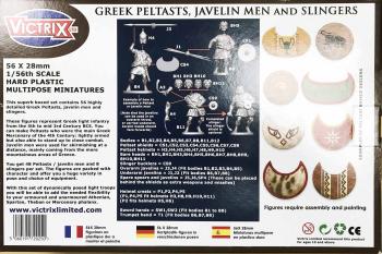 Victrix VXA006 Greek Peltasts, Javelin Men and Slingers