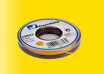 Viessmann 68643 Wire 0.14 mm², Yellow, 25 m