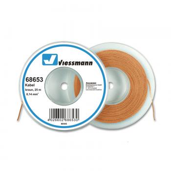 Viessmann 68653 Wire 0.14 mm², Brown, 25 m