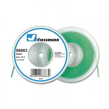 Viessmann 68663 Wire 0.14 mm², Green, 25 m