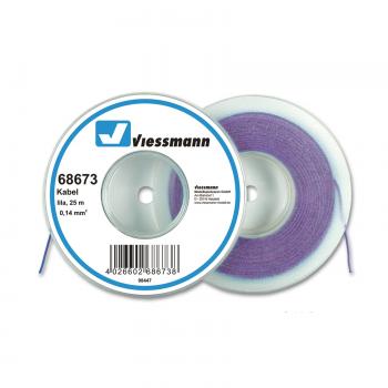 Viessmann 68673 Wire 0.14 mm², Purple, 25 m