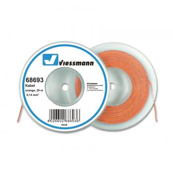 Viessmann 68693 Wire 0.14 mm², Orange, 25 m