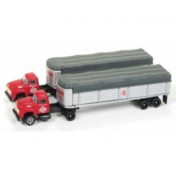 Mini Metals 51169 Ford Tractor with Trailer x 2