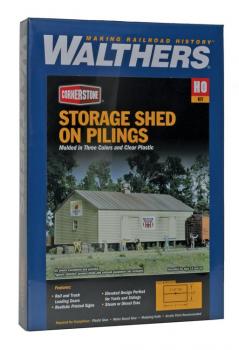 Walthers 933-3529 Storage Shed on Pilings