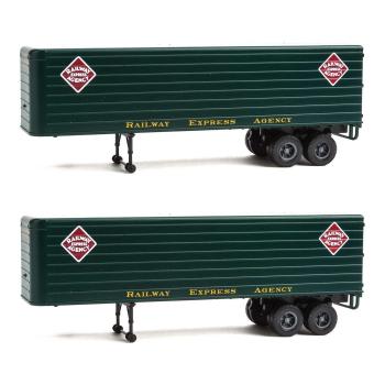 Walthers 949-2425 35' Fluted-Side Trailer x 2