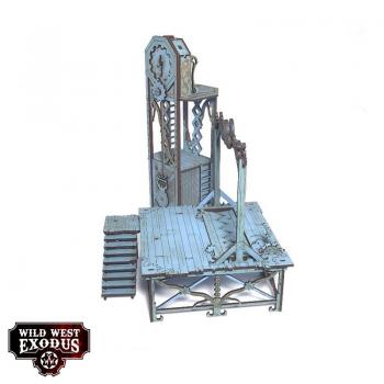 Warcradle Studios WEX991399038 Red Oak Gallows and Clock Tower