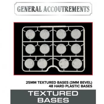 Wargames Atlantic WAAGA004 25mm Textured Bases