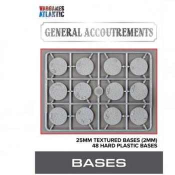 Wargames Atlantic WAAGA016 25mm Texture Bases - 2mm
