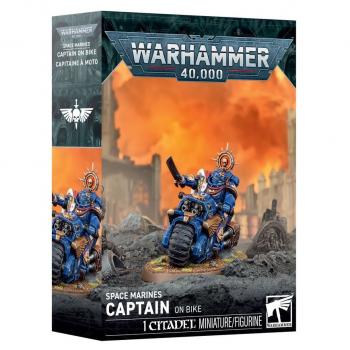 Warhammer 40,000 48-113 Space Marines - Captain On Bike