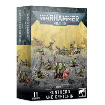 Warhammer 40K 50-16 Orks - Runtherd and Gretchin