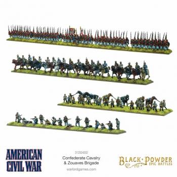 Warlord Games 312004002 Confederate Cavalry & Zouaves Brigade