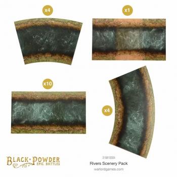 Warlord Games 318810004 Rivers Scenery Pack