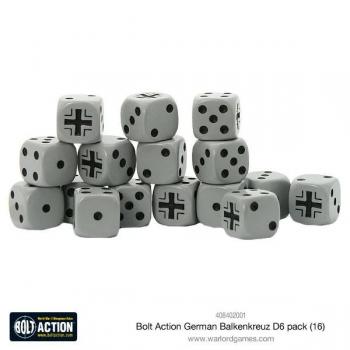 Warlord Games 408402001 Bolt Action Balkenkreuz Dice x 16