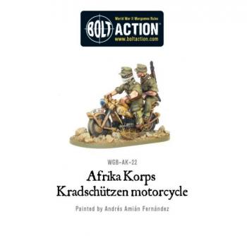 Warlord Games WGB-AK-22 Afrika Korps Motorcycle