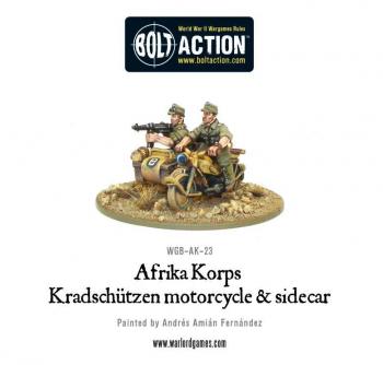 Warlord Games WGB-AK-23 Afrika Korps Motorcycle