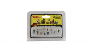 Woodland Scenics A2211 Depot Workers & Accessories