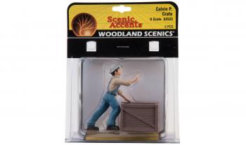 Woodland Scenics A2523 Dock Worker with Crate