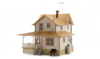 Woodland Scenics BR5046 Corner Porch House - Ready Made