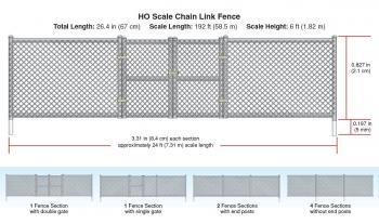 Woodland Scenics A2983 Chain Link Fence