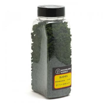 Woodland Scenics FC1646 Bushes Medium Green Shaker