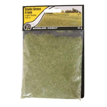 Woodland Scenics FS619 Static Grass Light Green 4mm