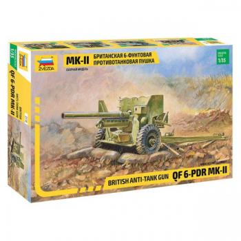 Zvezda 3518 Anti-Tank Gun QF 6-pdr Mk-II