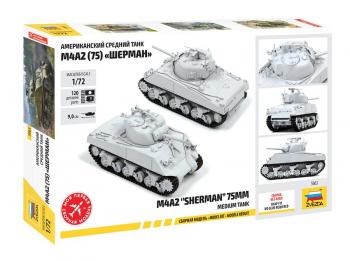 Zvezda 5063 M4A2 Sherman 75mm Tank